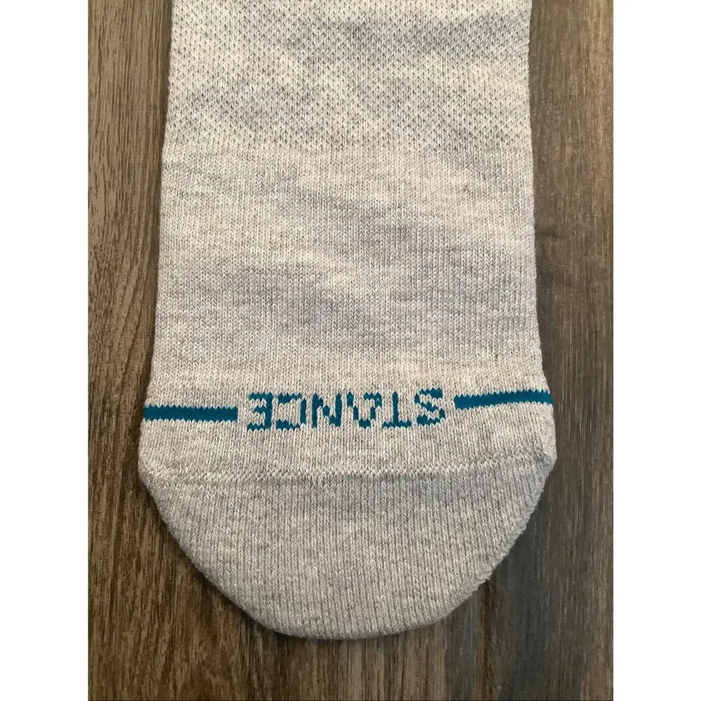 Stance Men's Large Grey Heather Icon Cushioned Crew Socks Athleisure C6-5